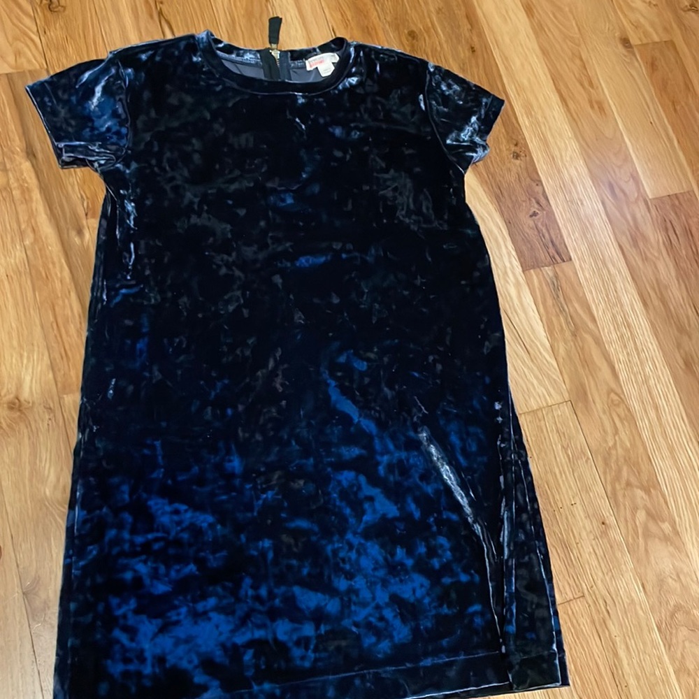 Blue velvet Crewcuts dress